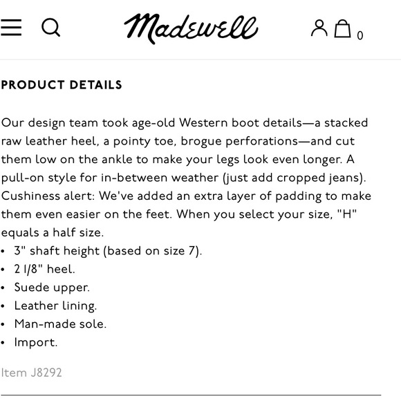 Madewell Grayson Brogue Chelsea Boots - Picture 13 of 13